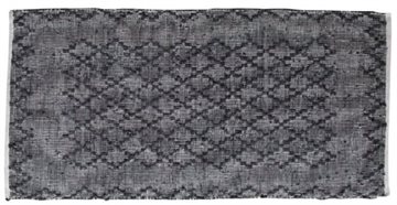 Tæppe, sort/natur, 60x90 cm