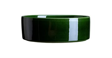 Hoff underskål glaseret grøn, 18 cm., Bergs Potter