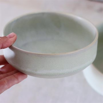TOTO skål i keramik, mint, Julie Damhus