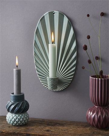 Vægstage Pipanella Waves Candle Sconce Peacock